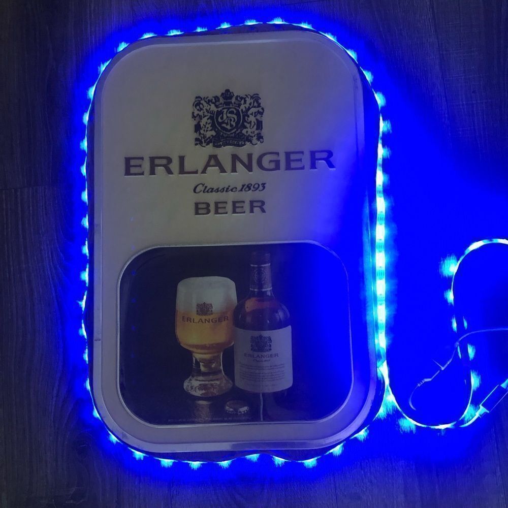 Erlanger Classic 1893 beer plastic vintage wall decore 20”x13”